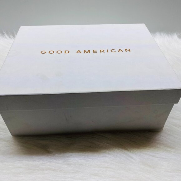 Good American Open Square Toe Heels Black Women’s 11 - GA120KD-E NEW - Picture 3 of 3